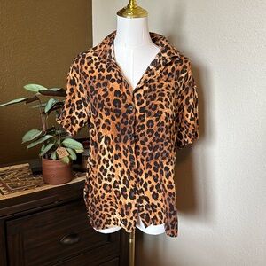 Leopard Print Women's Top